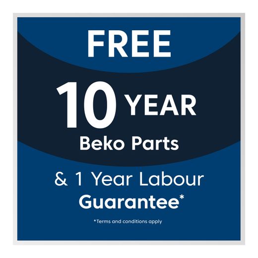Beko 40/60 Frost Free Fridge Freezer - Silver10 year parts 1 warrantyyear labour